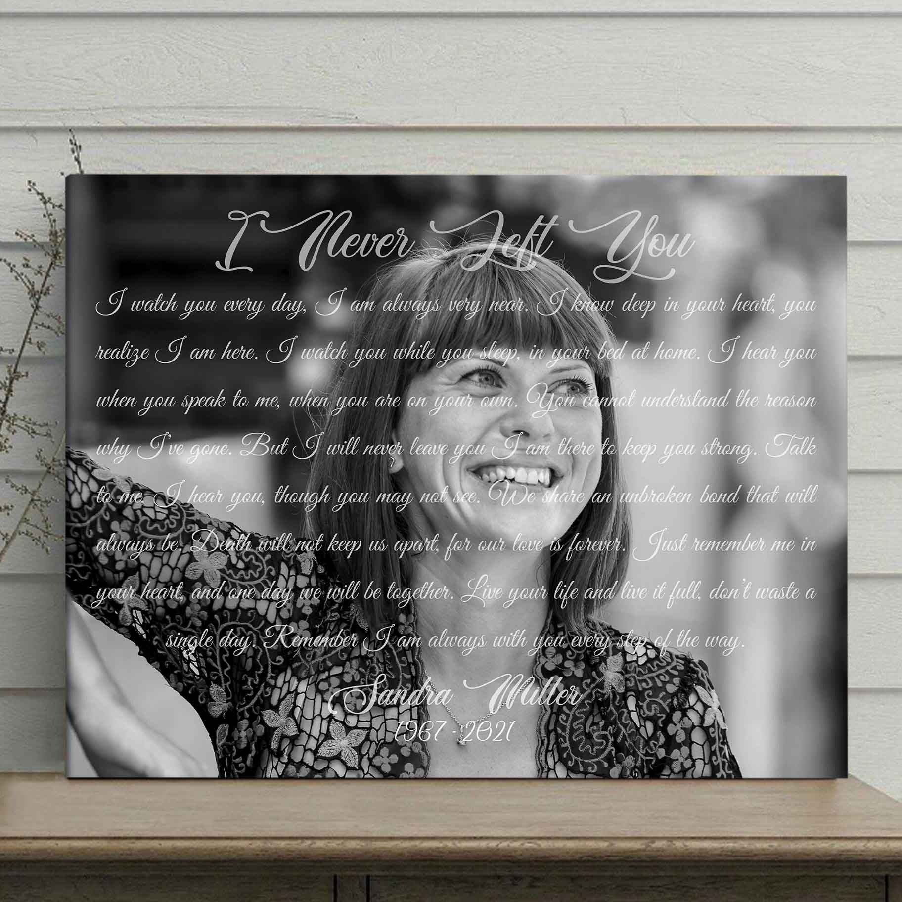 personalized memorial gifts for loss of mother