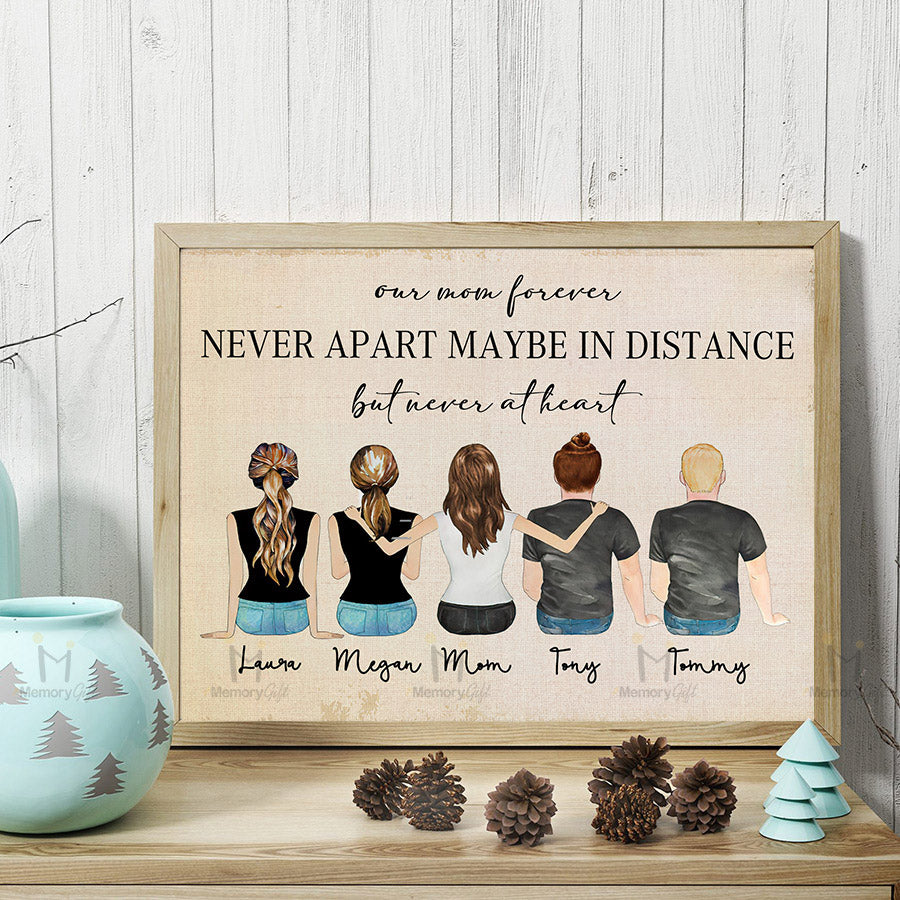 personalized mother's day wall art