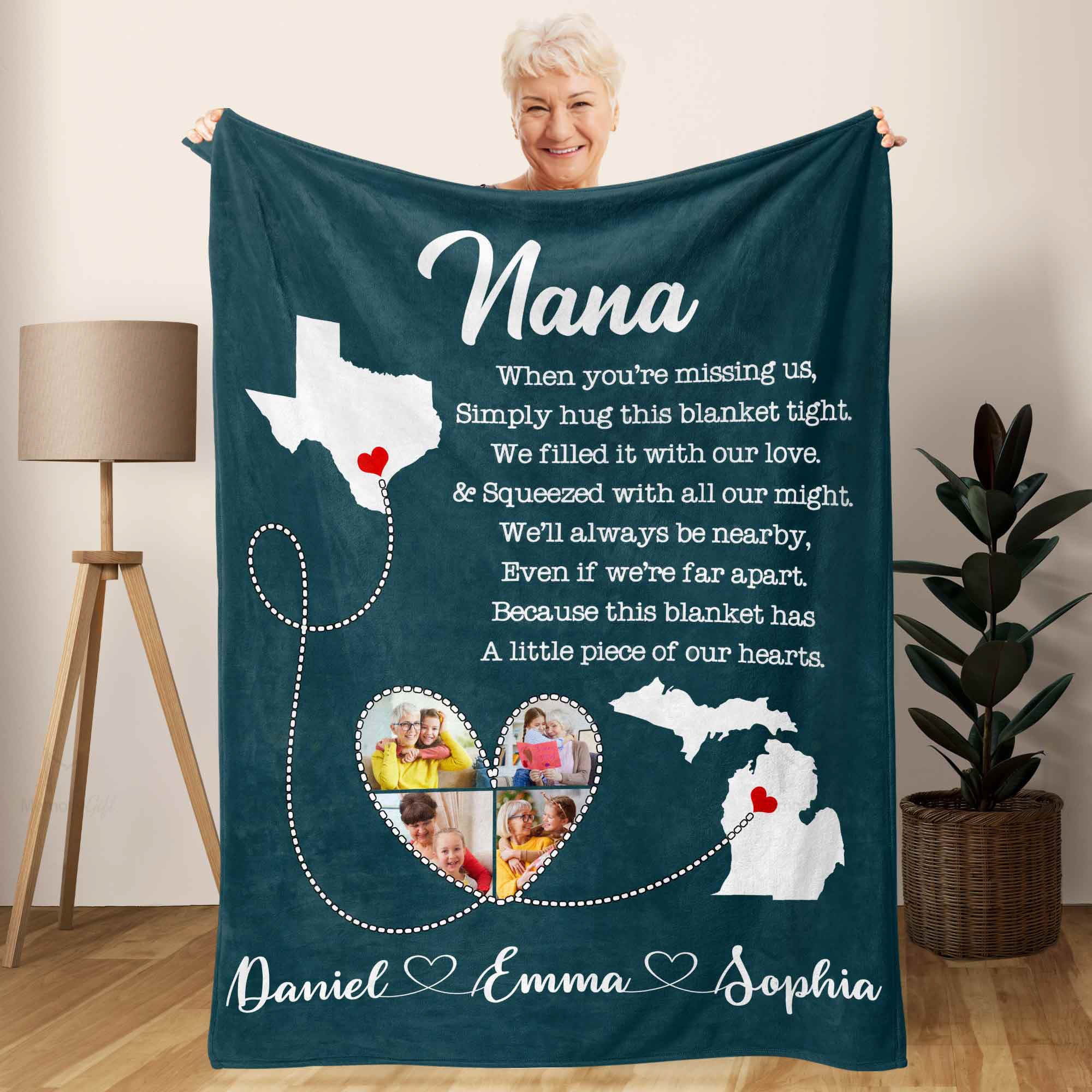 personalized nana blanket
