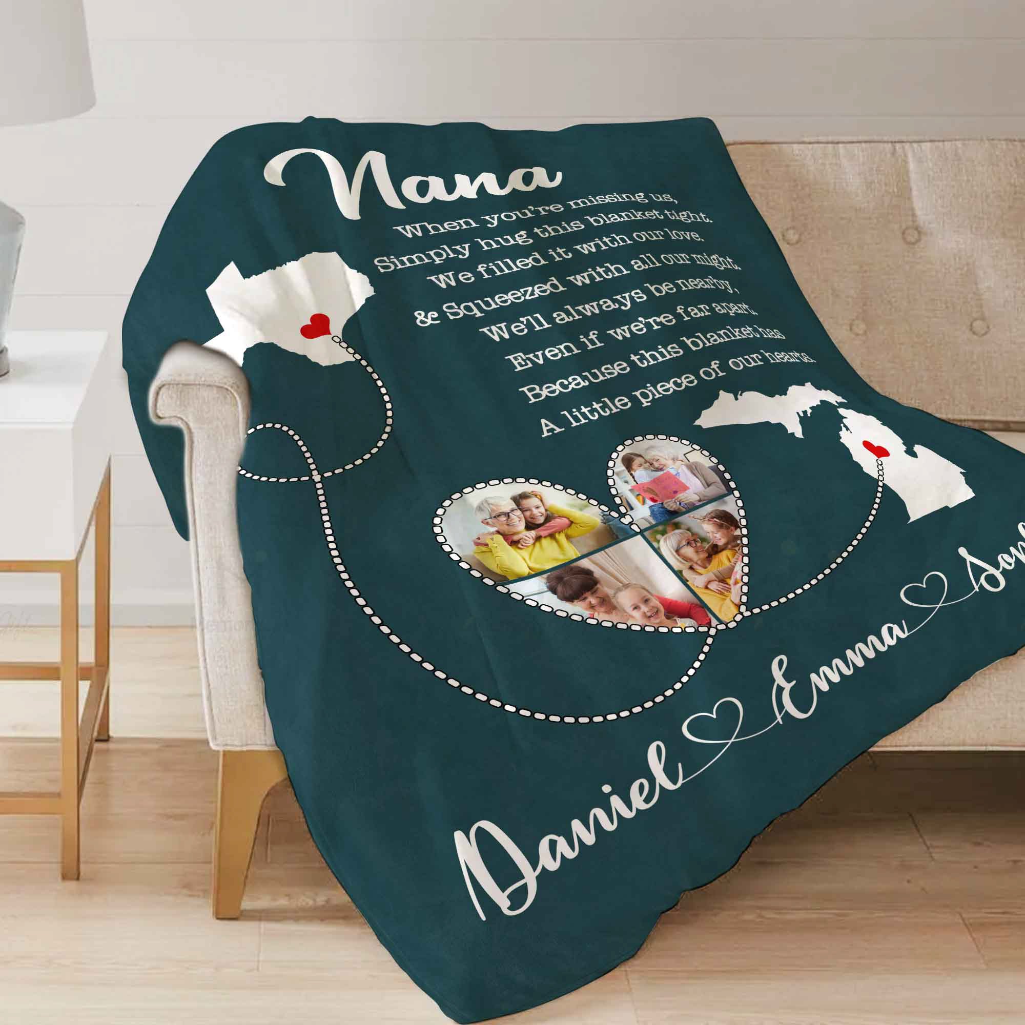 personalized nana blanket