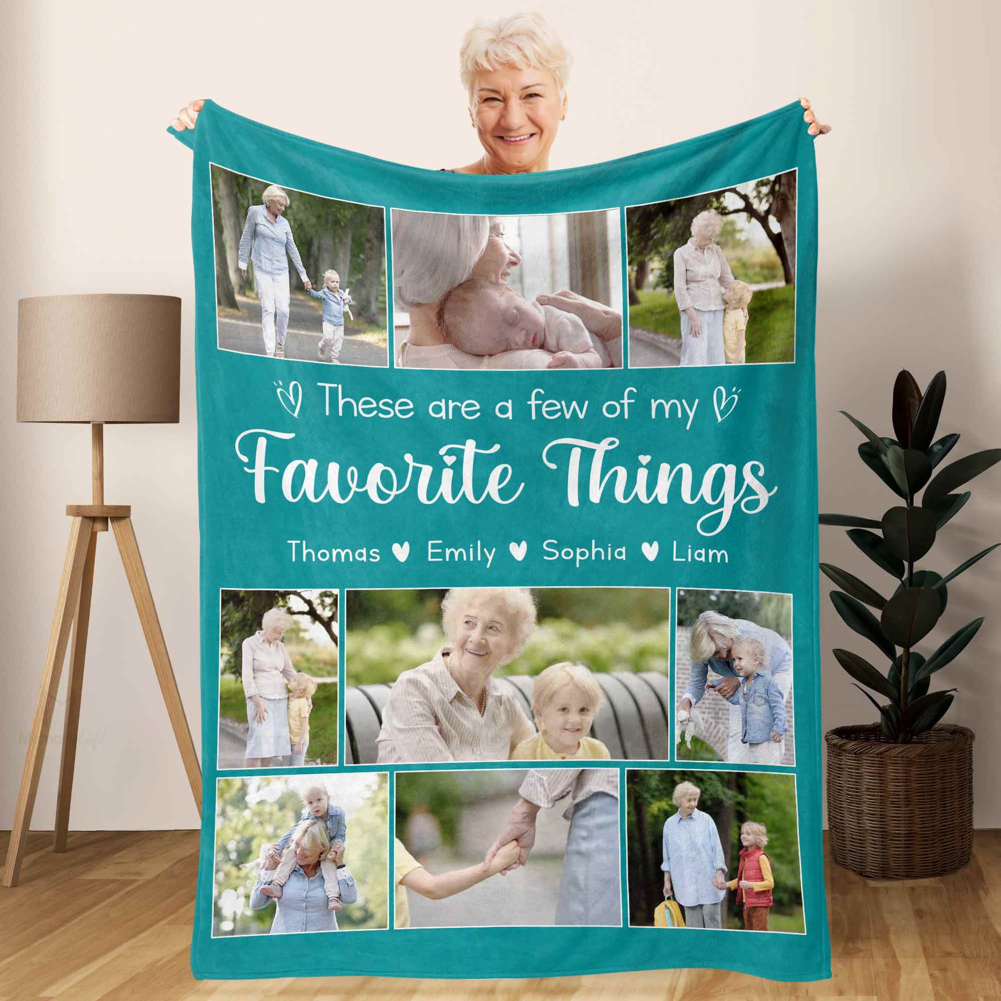 personalized photo blankets for grandma