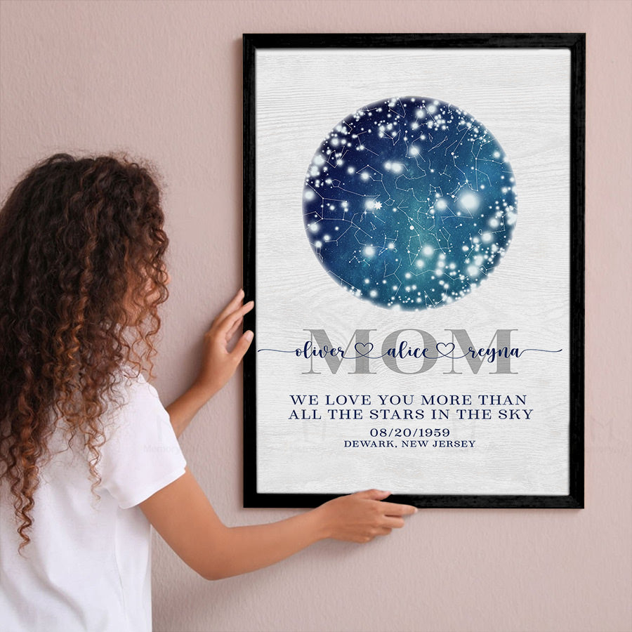 personalized star map for mother's day