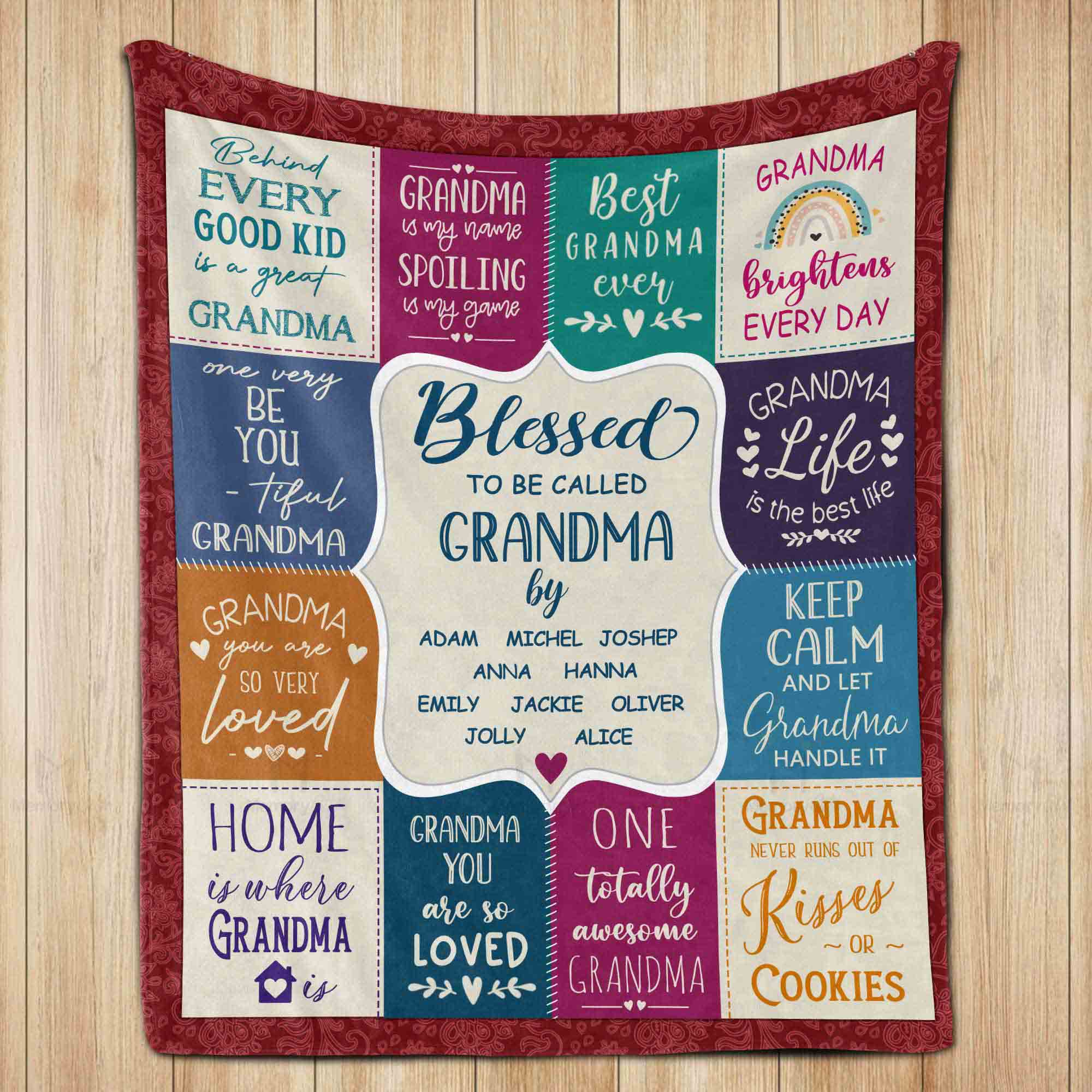 proud grandma blanket