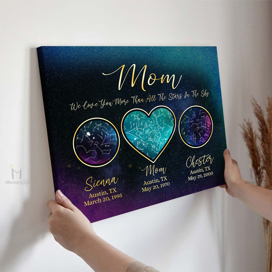 star map canvas for mother's day